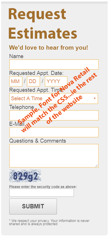 We would love to hear from you.